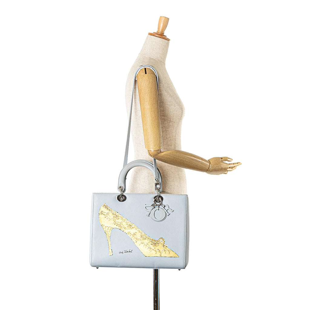 Dior Andy Warhol Large Calfskin Lady Dior (SHG-emYYff)