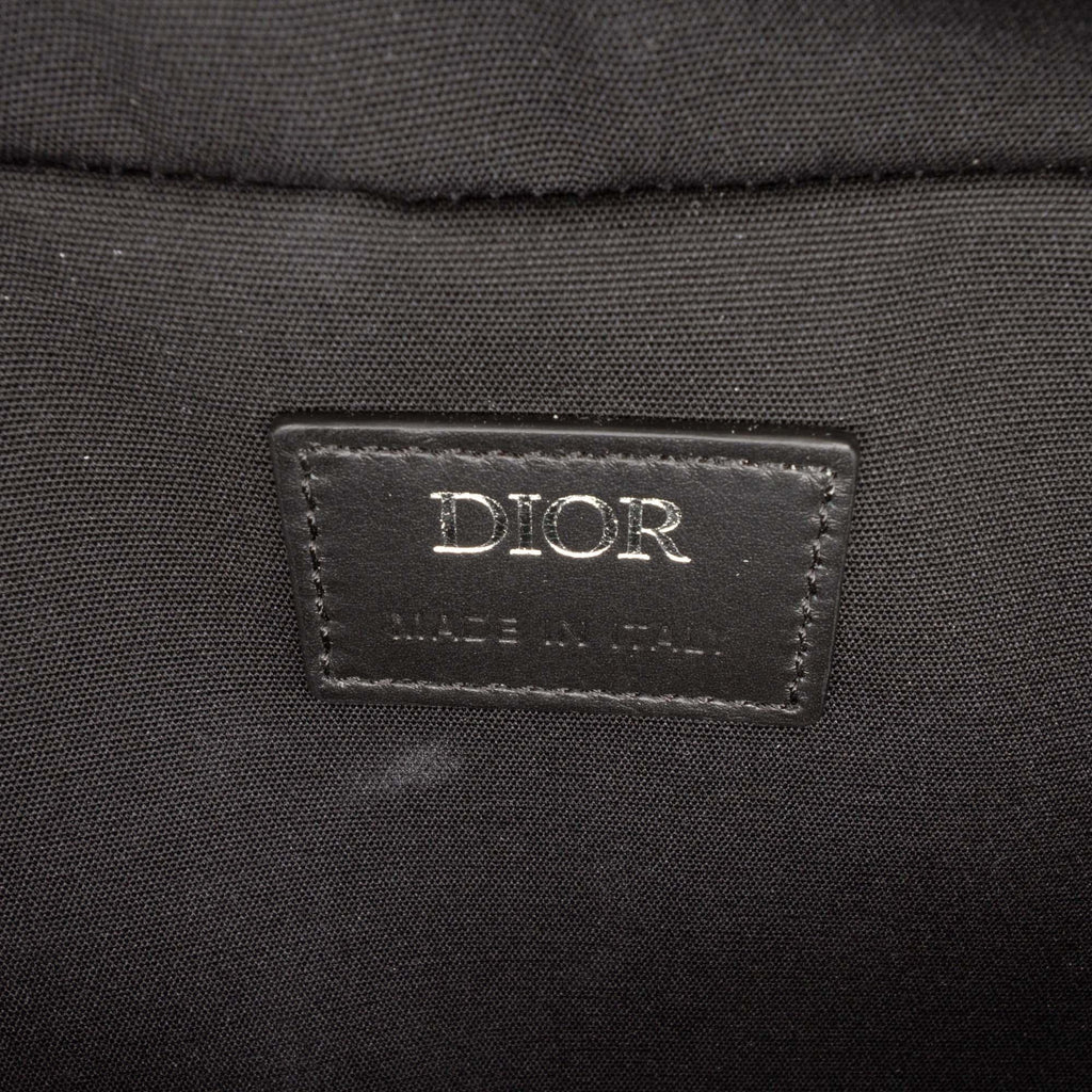 Dior CD Diamond Coated Canvas Safari Bag with Strap