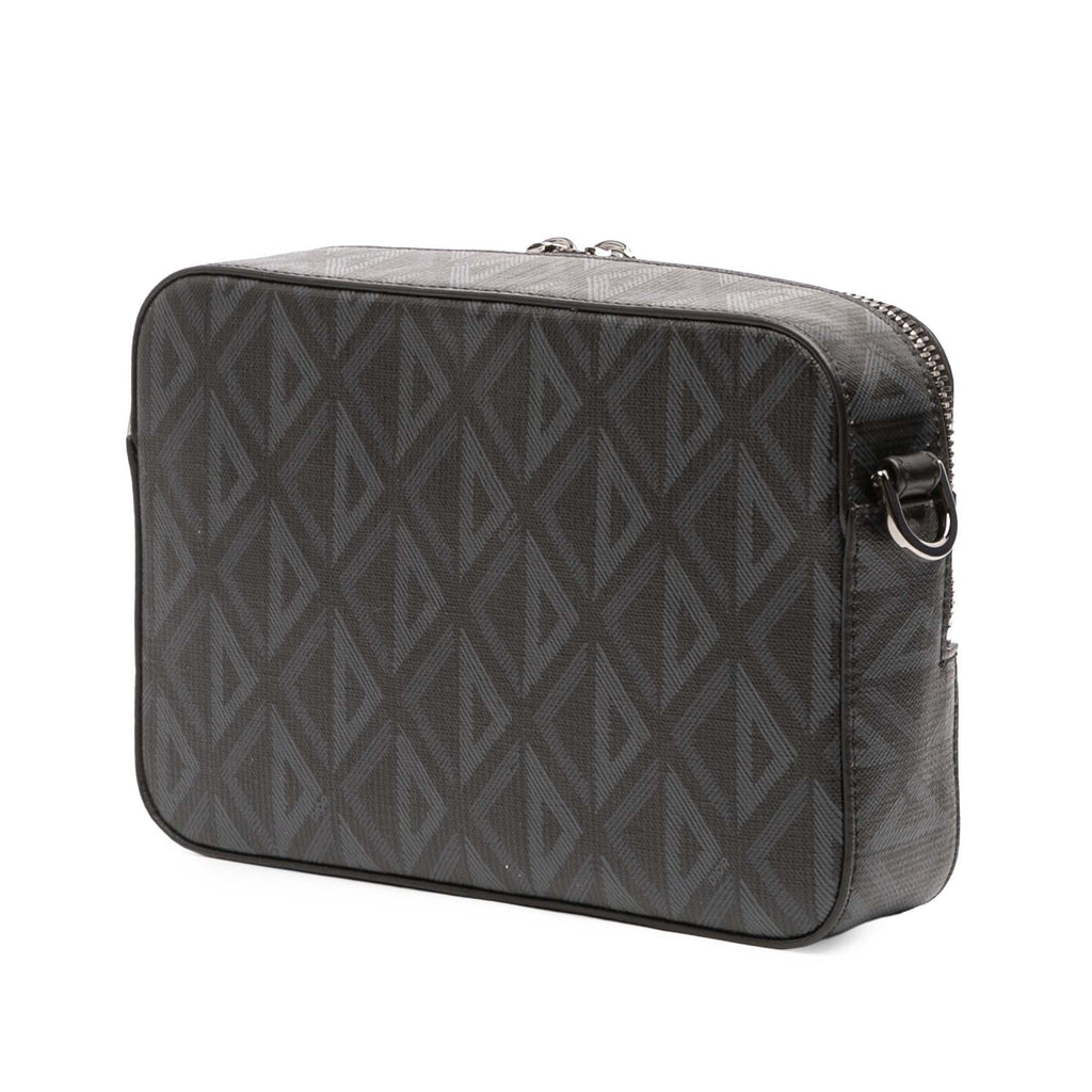 Dior CD Diamond Coated Canvas Safari Bag with Strap