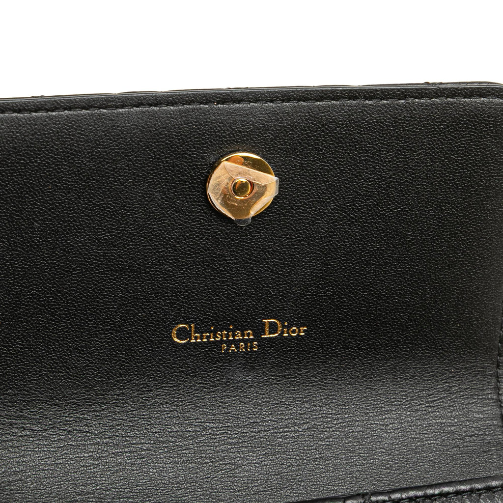Dior Calfskin Cannage Caro Chain Belt Bag