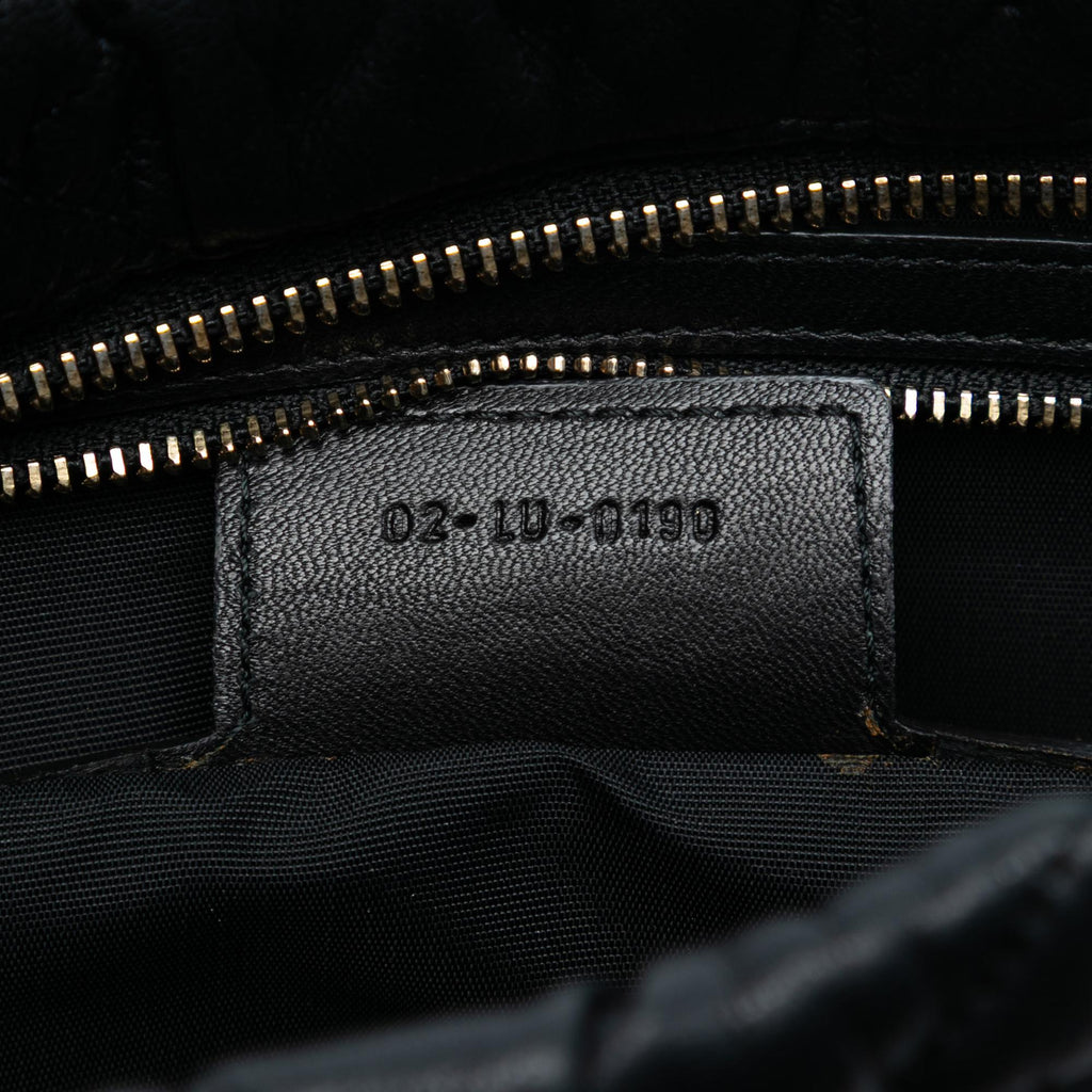 Dior Calfskin Cannage Rose Clutch