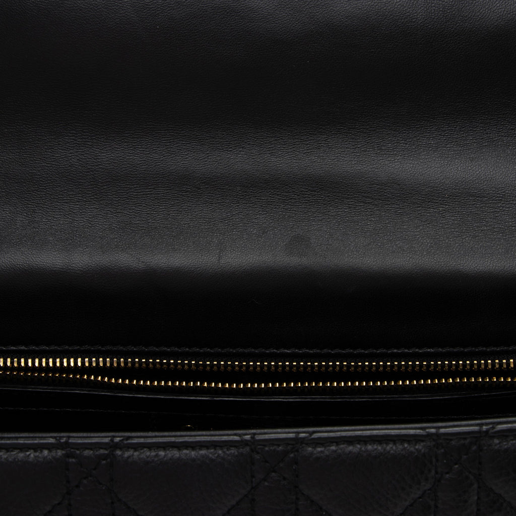 Dior Cannage Calfskin Caro Large Shoulder Bag (SHF-NckJ9e)