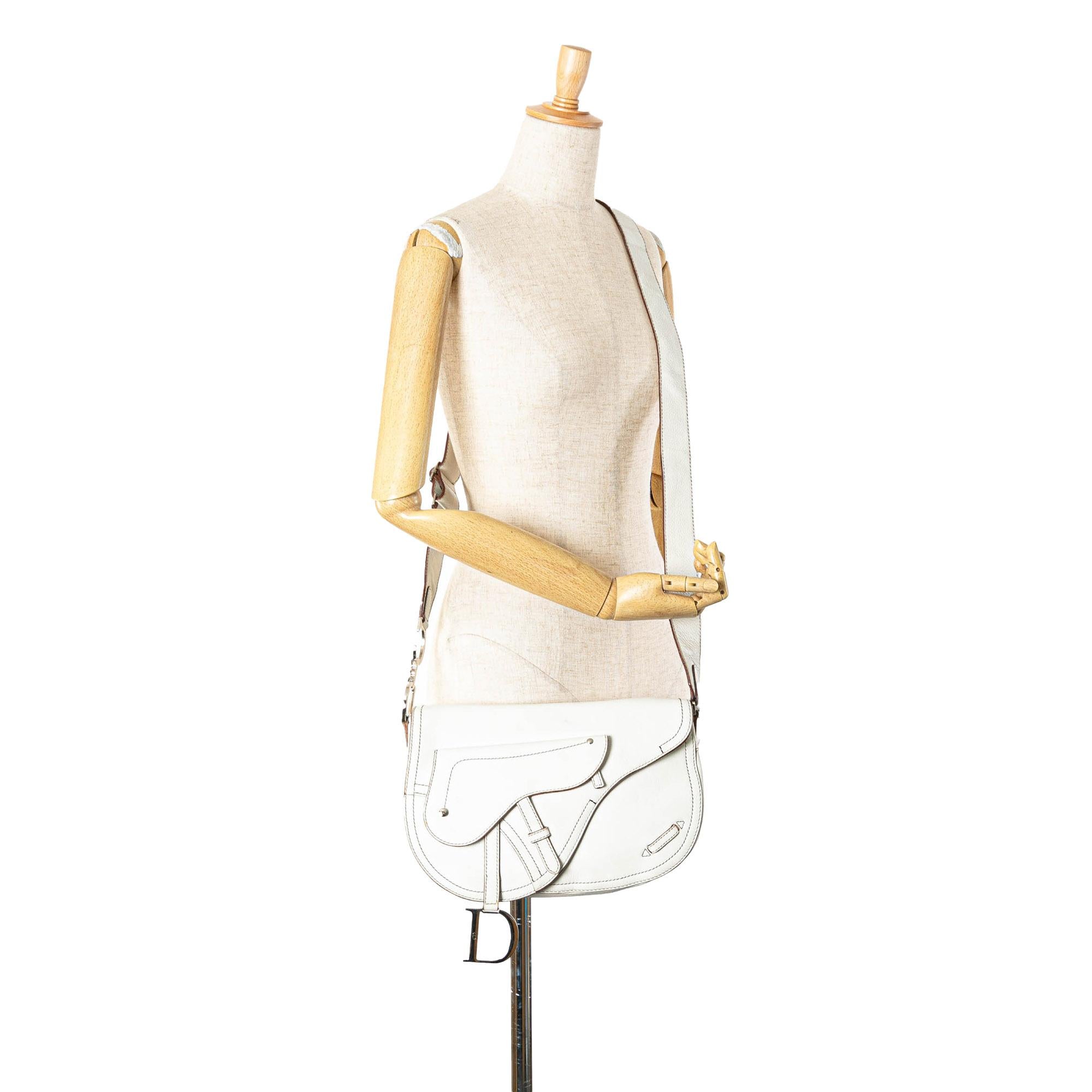 Dior Calfskin Double Saddle Crossbody