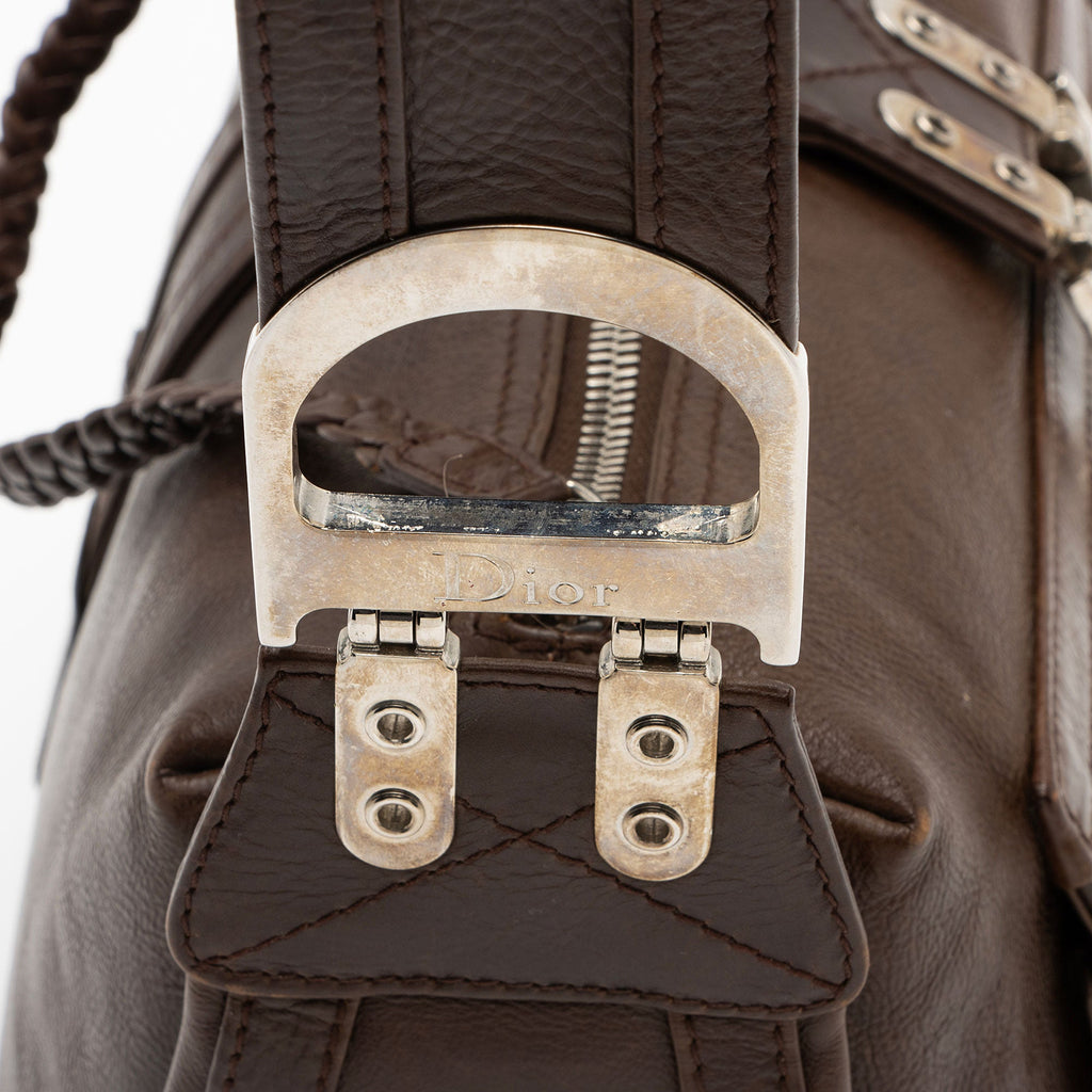Dior Calfskin Flight E/W Large Shoulder Bag (SHF-ICjmQC)