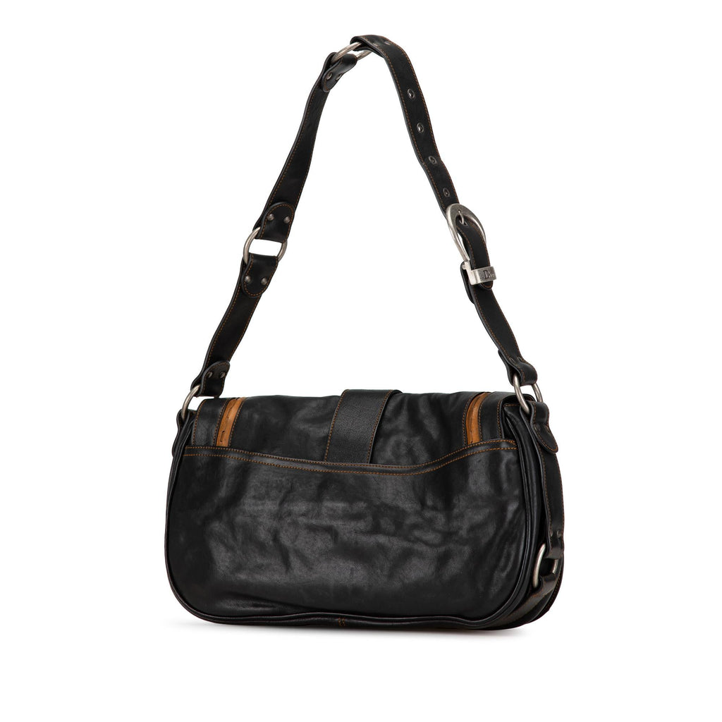 Dior Calfskin Gaucho Double Saddle Shoulder Bag (SHG-XIEEW1)