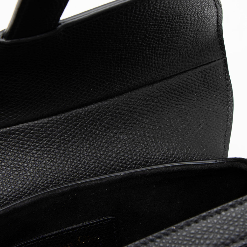 Dior Grained Calfskin Saddle Mini Bag