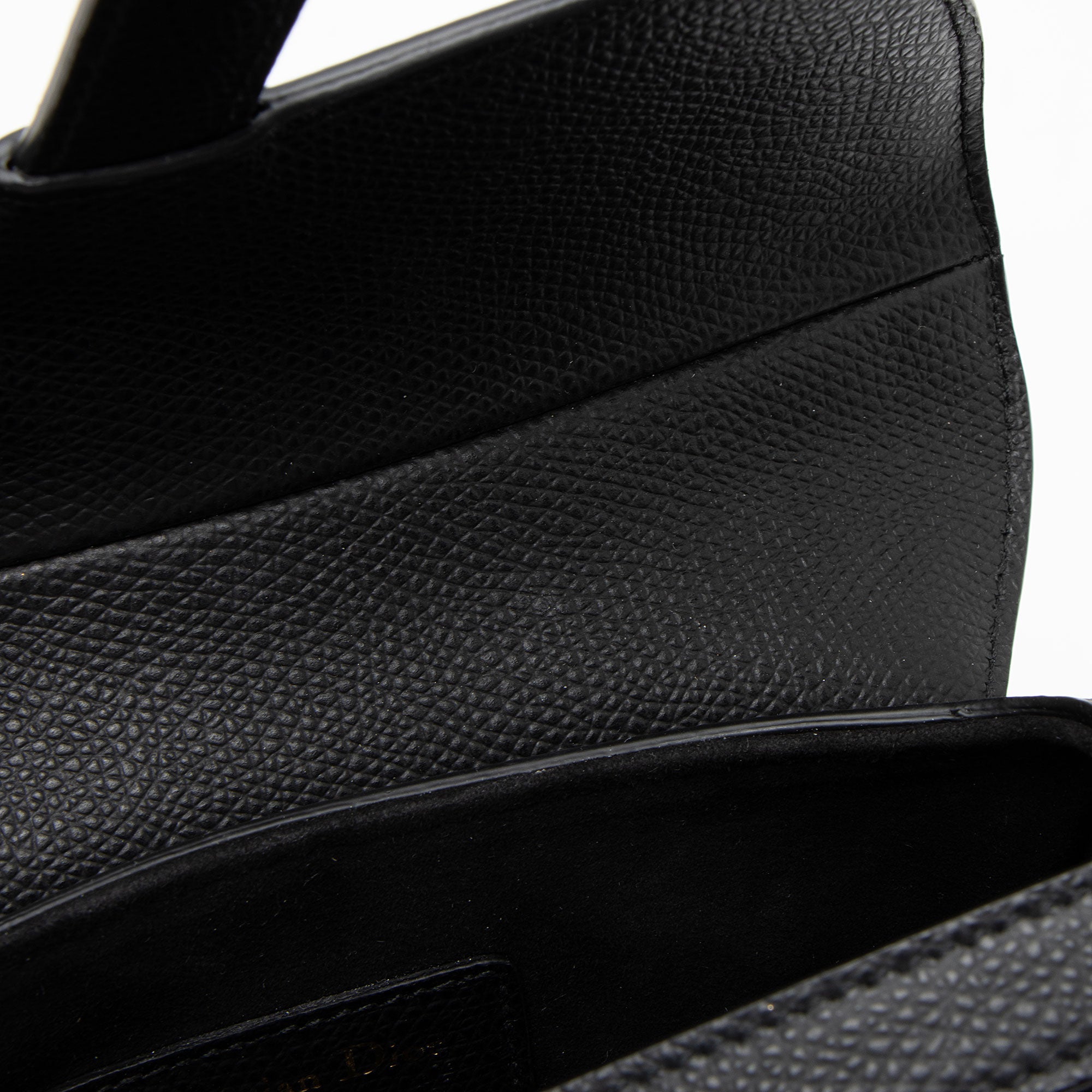 Dior Grained Calfskin Saddle Mini Bag