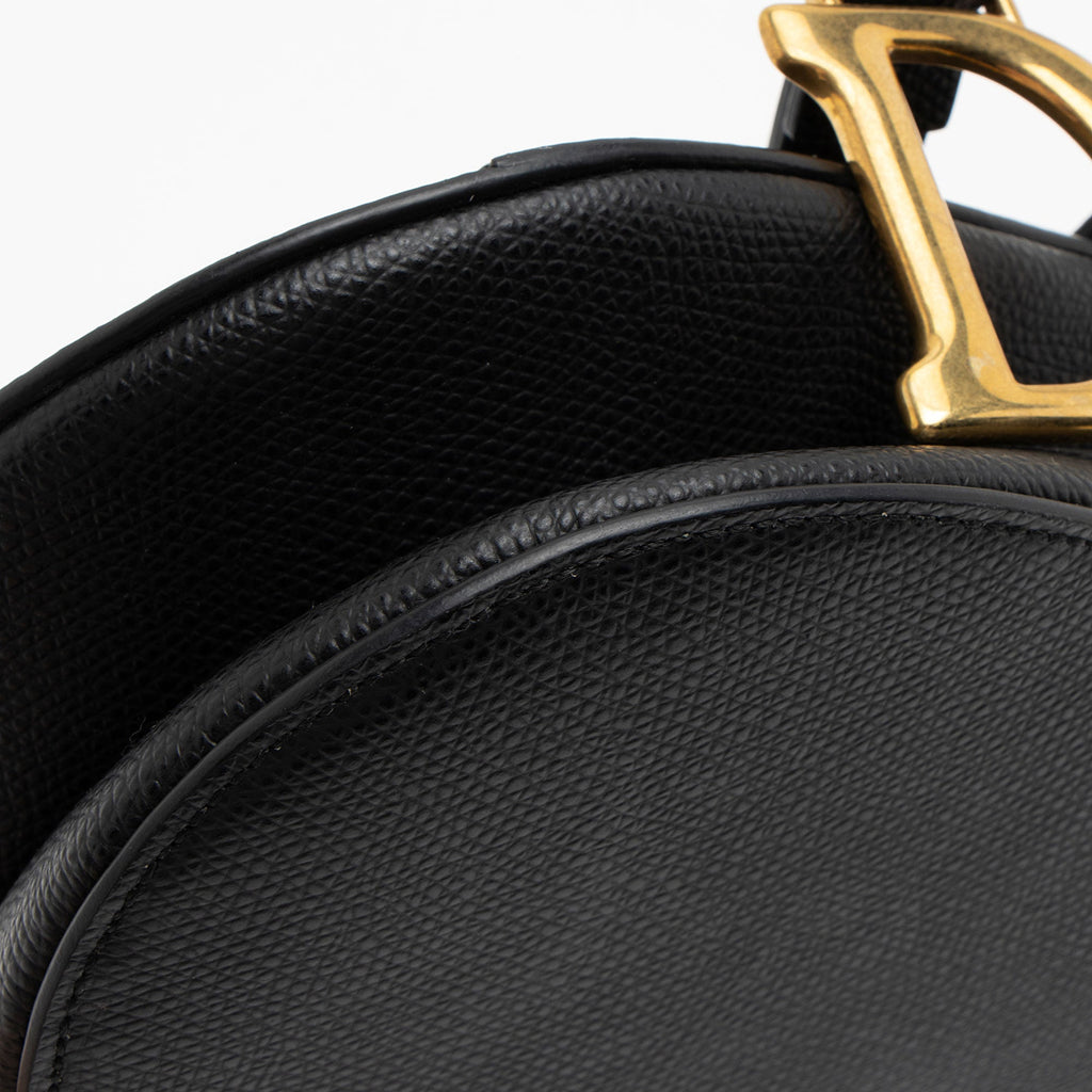 Dior Grained Calfskin Saddle Mini Bag