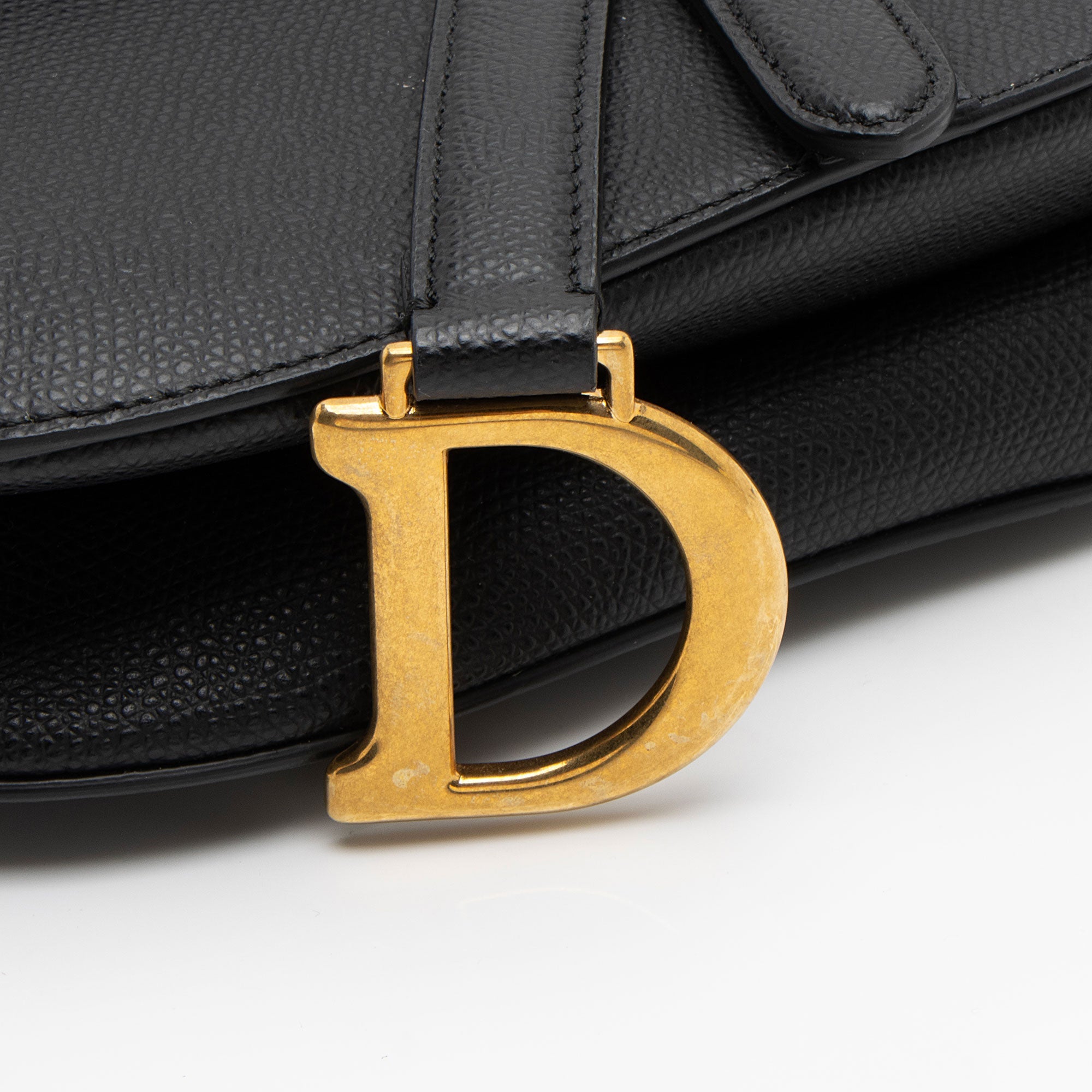 Dior Grained Calfskin Saddle Mini Bag