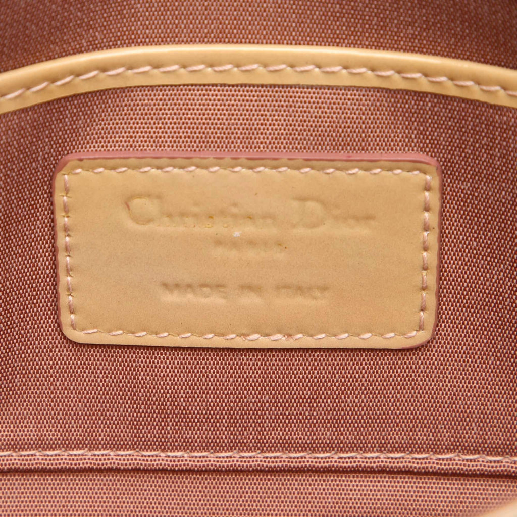 Dior Cannage Patent Leather Wallet on Chain (SHG-13774)