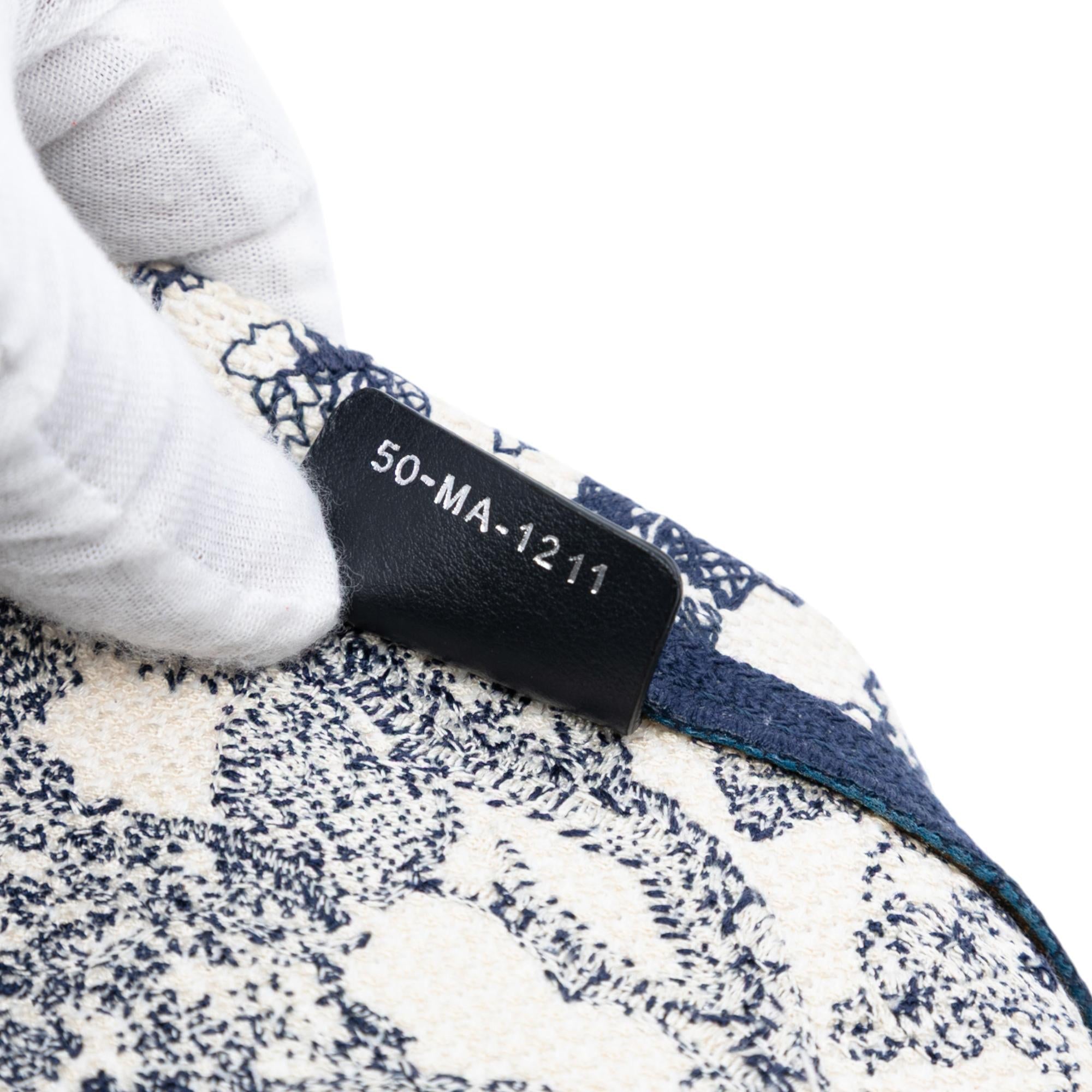 Dior Canvas Embroidered Toile De Jouy D Bubble Bucket Bag