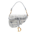 Dior Canvas Embroidered Toile de Jouy Saddle Bag