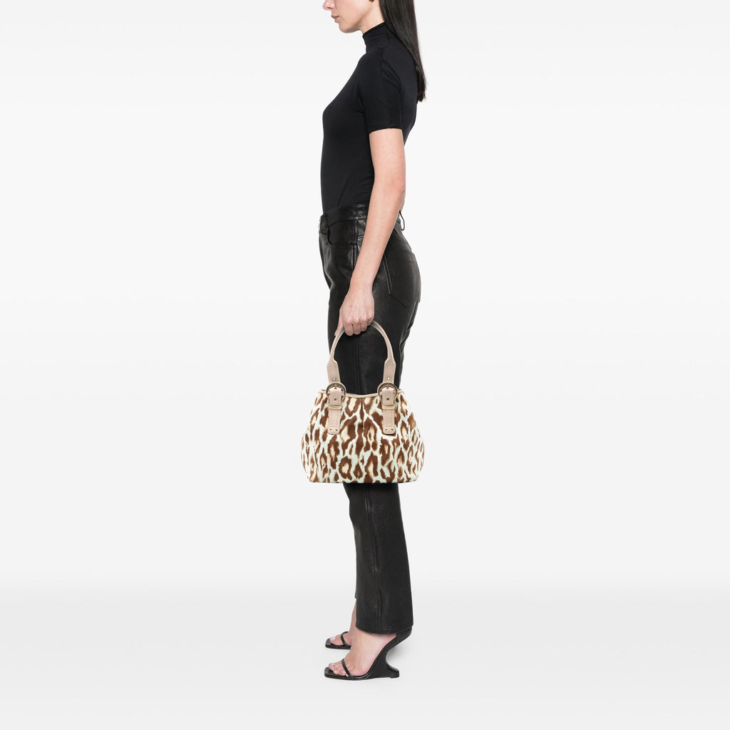 Dior Canvas Leopard Print Saint Tropez Tote