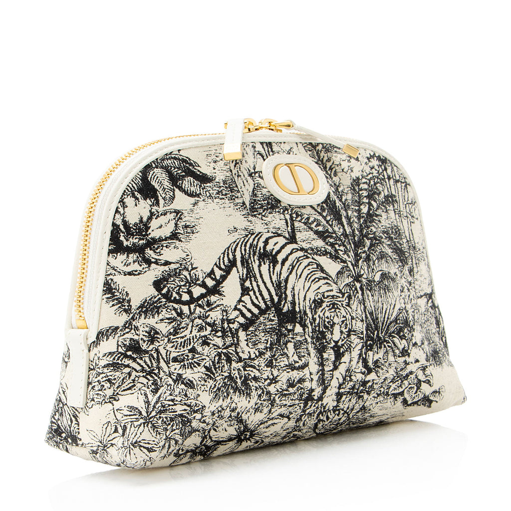 Dior Canvas Toile de Jouy Montaigne 30 Cosmetic Pouch