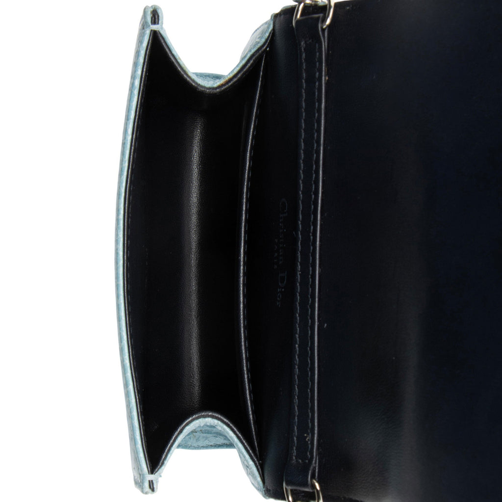 Dior Crackled Deerskin Diorama Baby Shoulder Bag