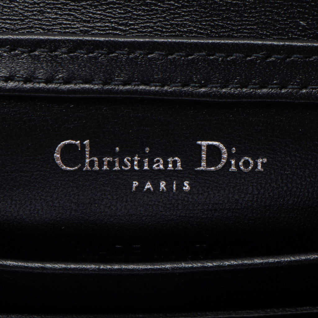 Dior Crackled Deerskin Diorama Baby Shoulder Bag