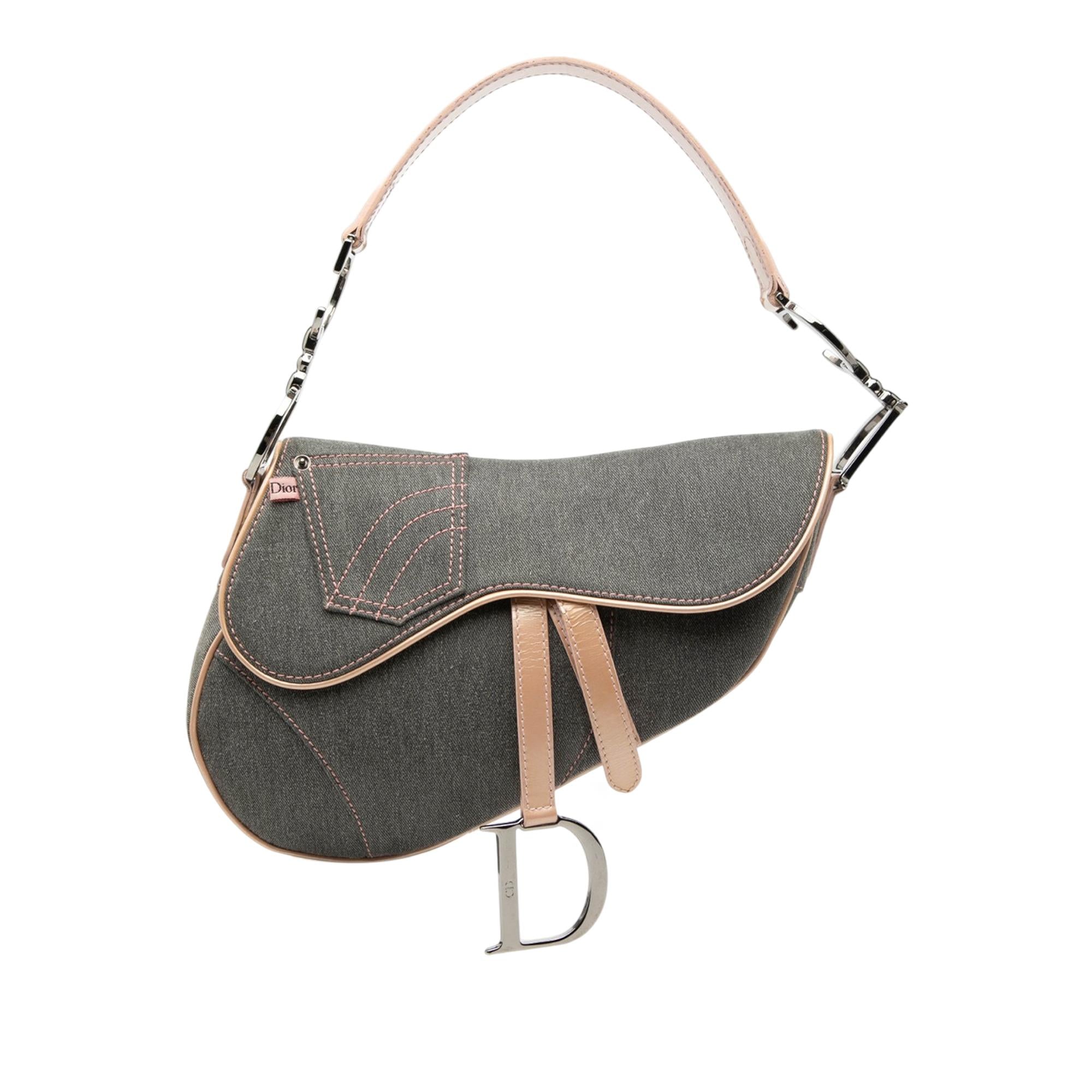 Dior Denim Jean Pocket Saddle Bag