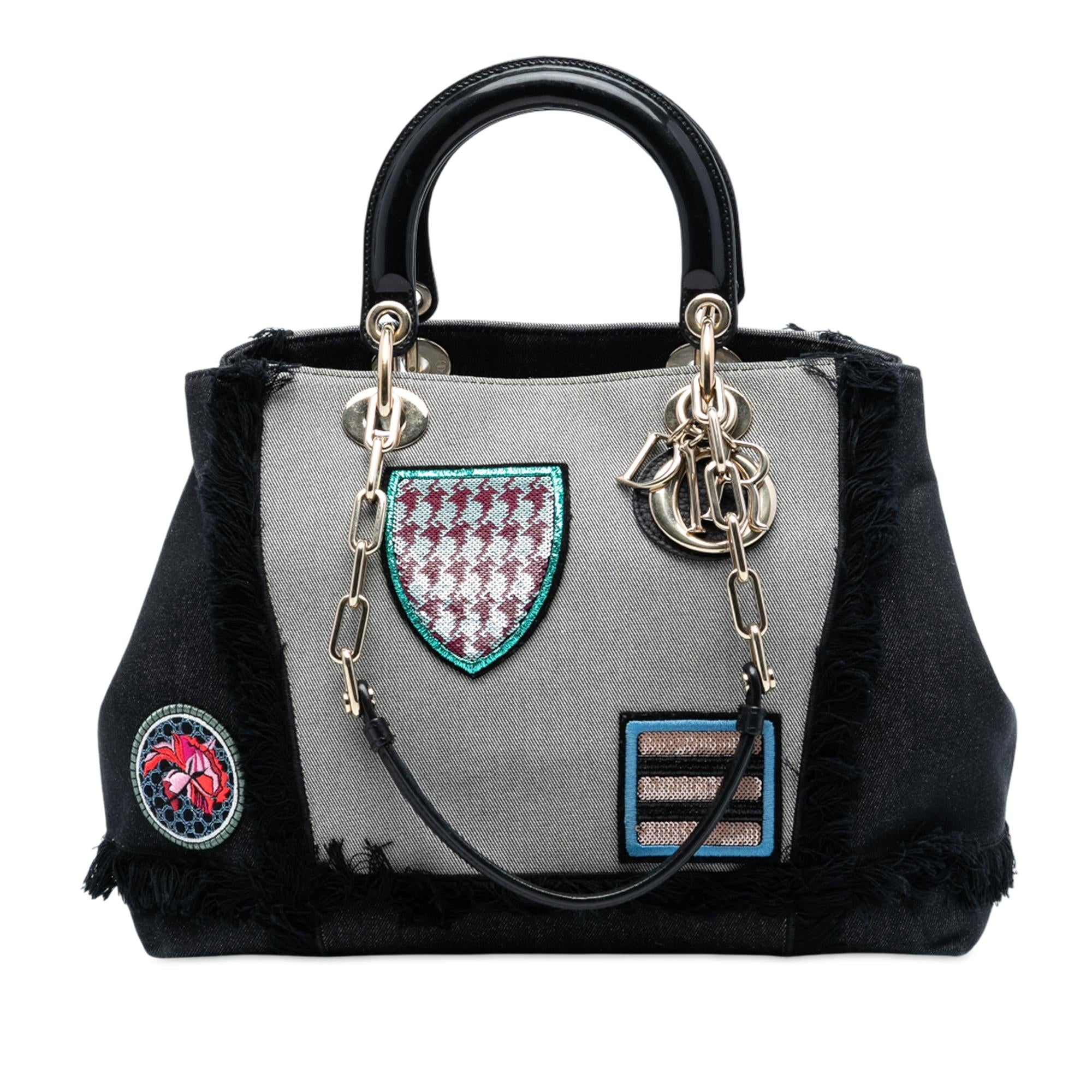 Dior Denim Patch D Light Satchel