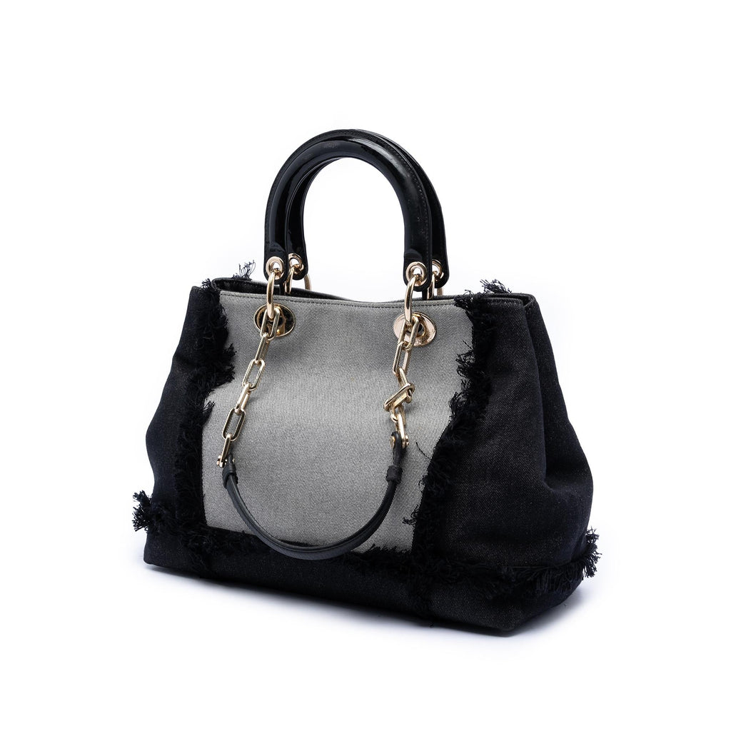 Dior Denim Patch D Light Satchel