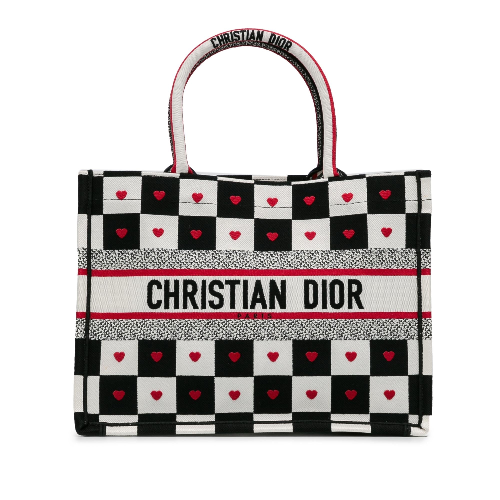 Dior DiorAmour Medium Canvas D-Chess Book Tote