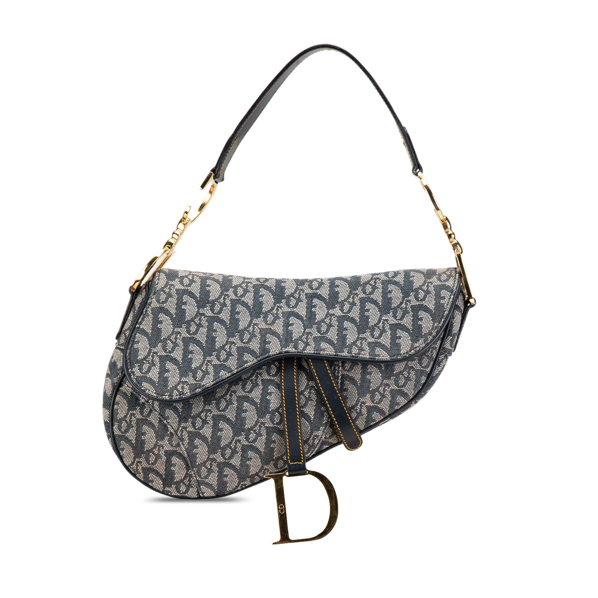 Dior Diorissimo Canvas Saddle Bag