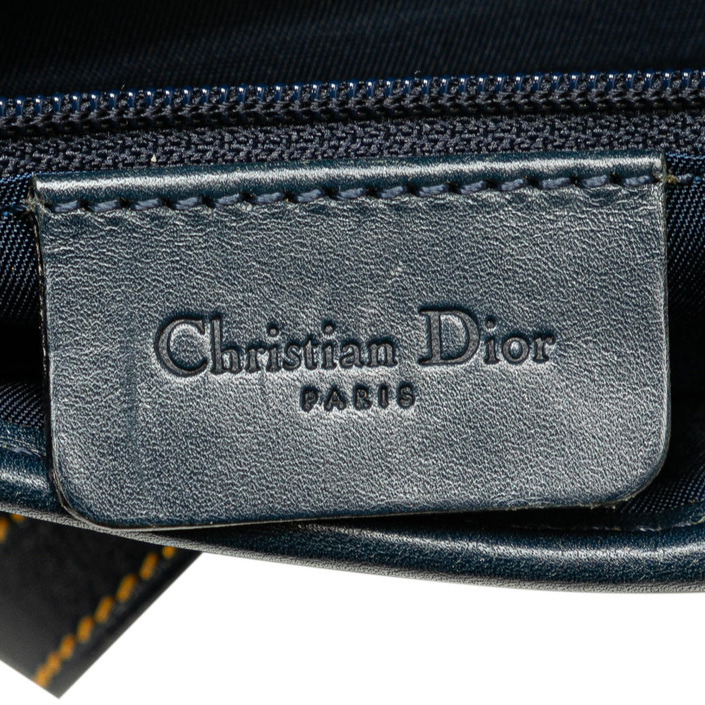 Dior Diorissimo Canvas Saddle Bag