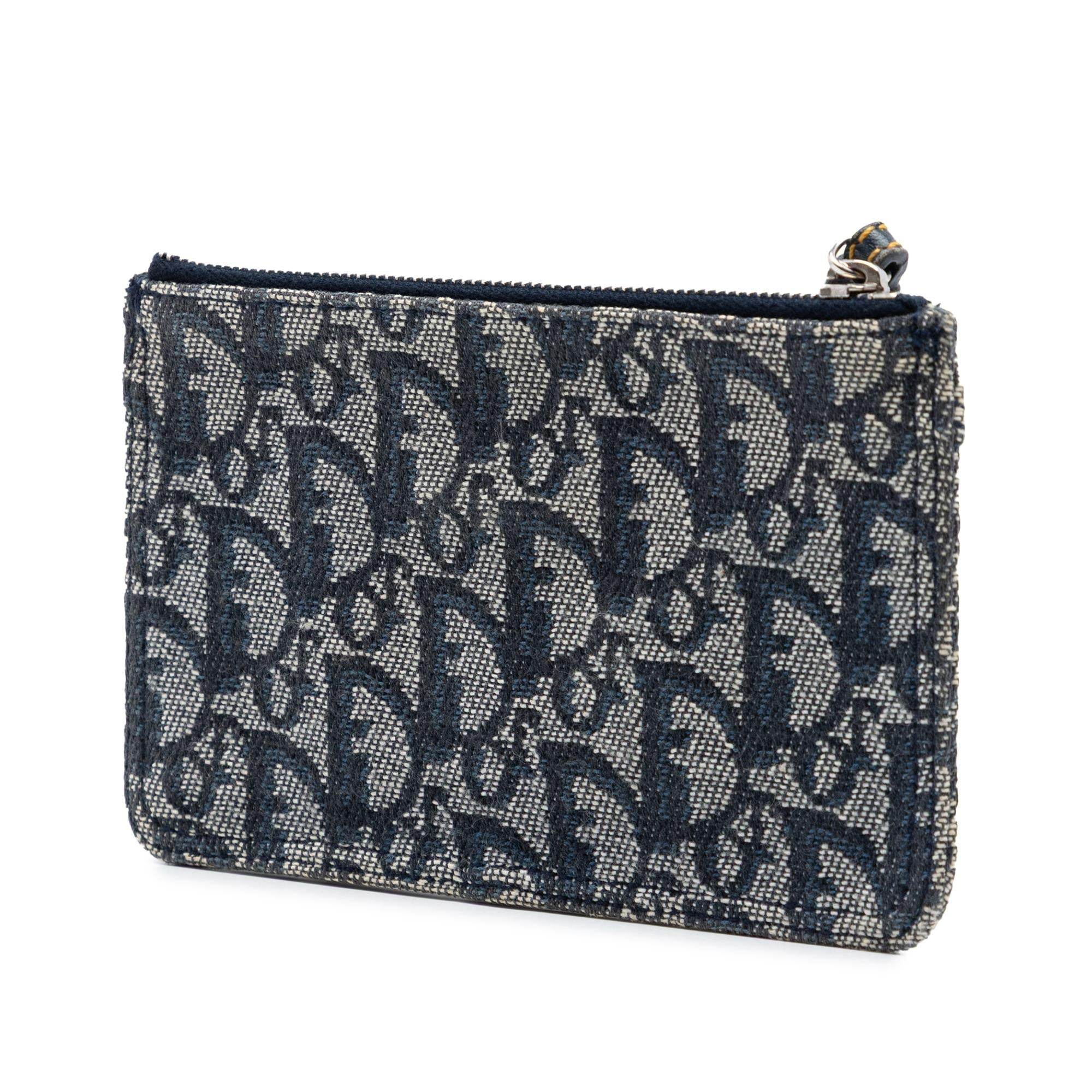 Dior Diorissimo Trotter Canvas Wristlet Pouch