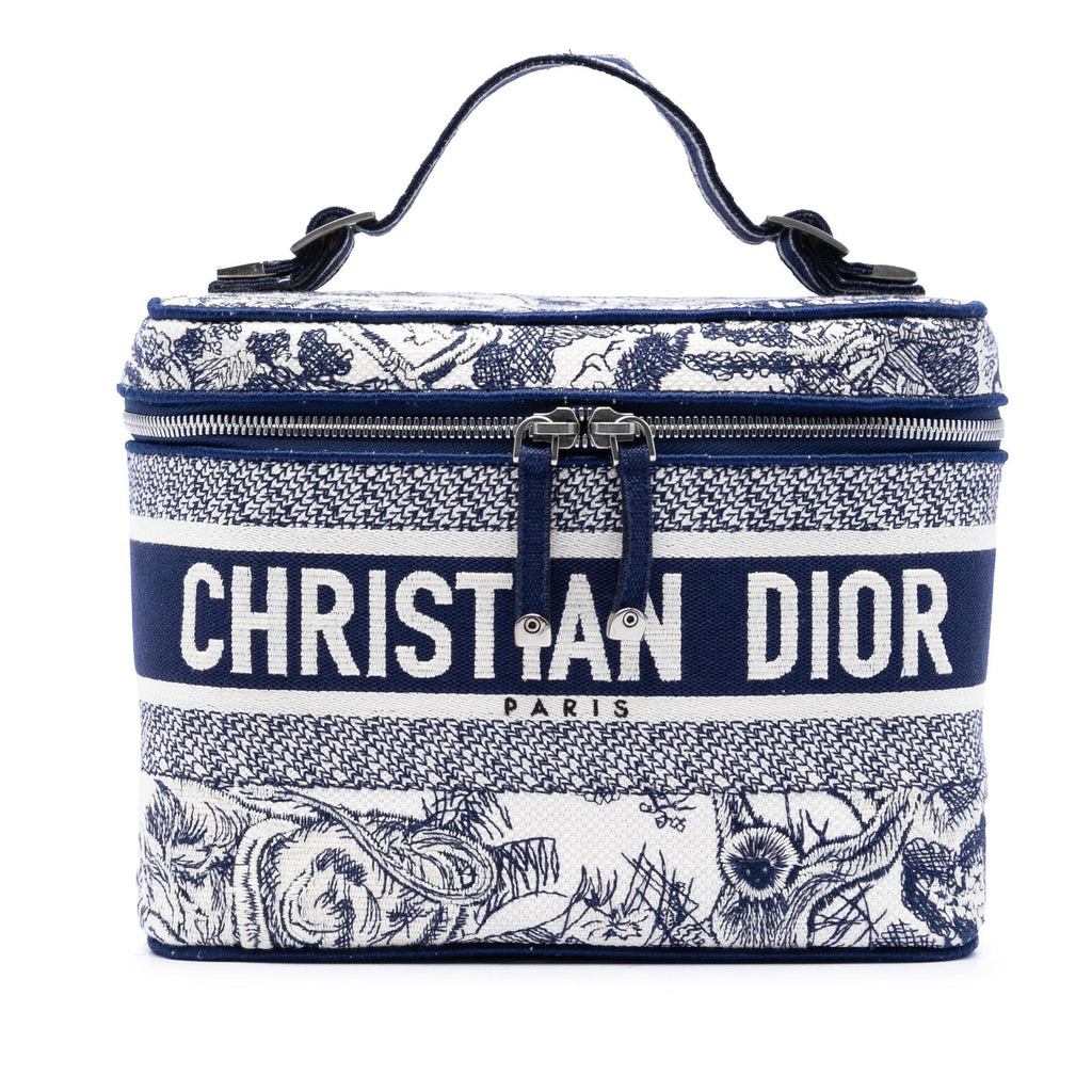 Dior Embroidered Canvas Toile De Jouy DiorTravel Vanity Case