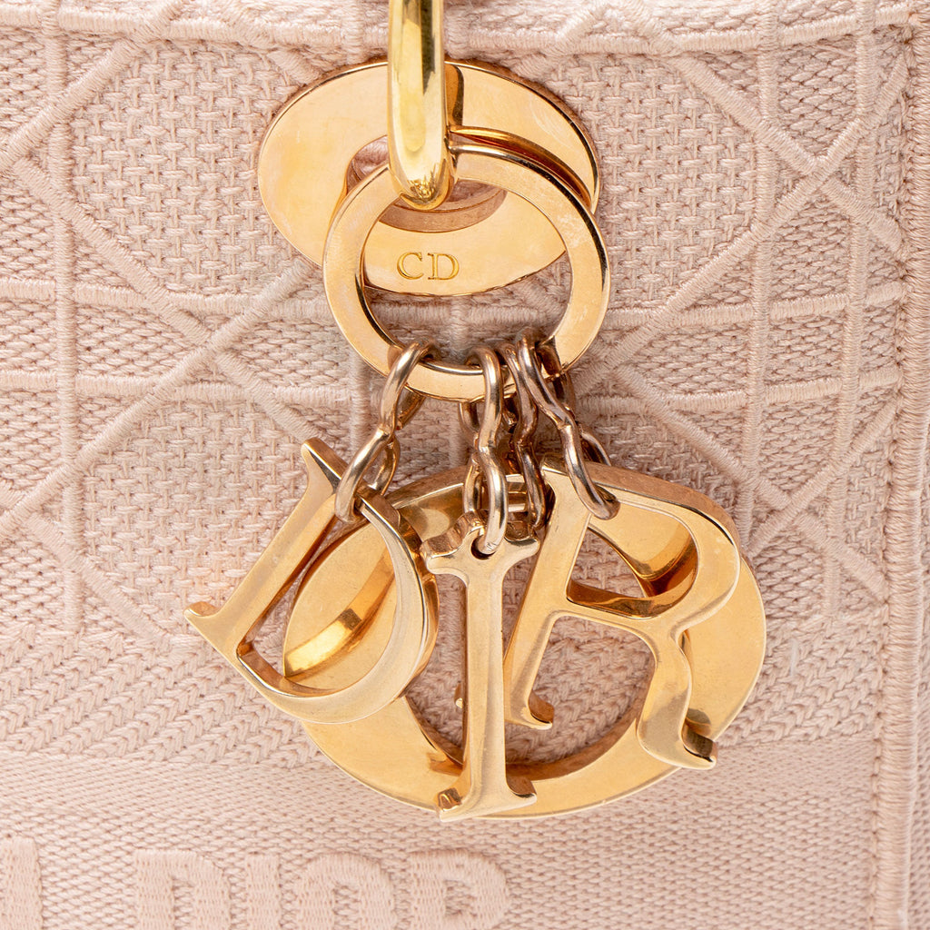 Dior Embroidered Lady D-Lite Medium Tote