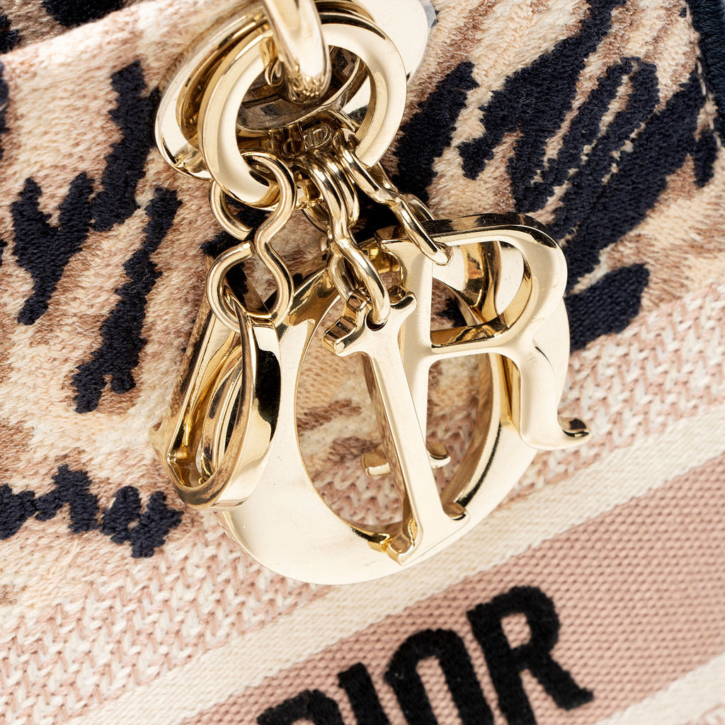 Dior Embroidered Tie-Dye Lady D-Lite Medium Tote