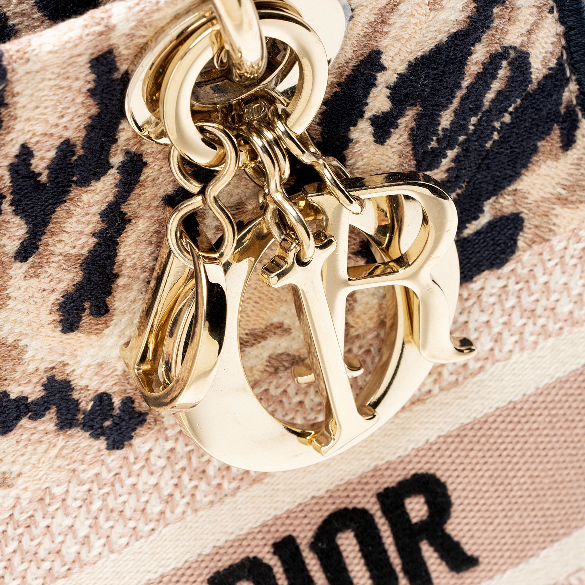 Dior Embroidered Tie-Dye Lady D-Lite Medium Tote