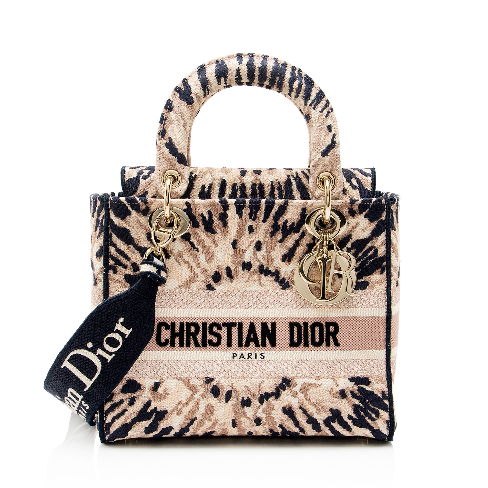 Dior Embroidered Tie-Dye Lady D-Lite Medium Tote