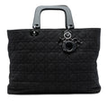 Dior Extra Large Denim Cannage Acrylic Lady Dior