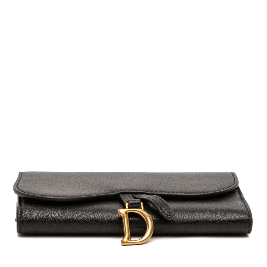 Dior Goatskin Saddle Long Wallet