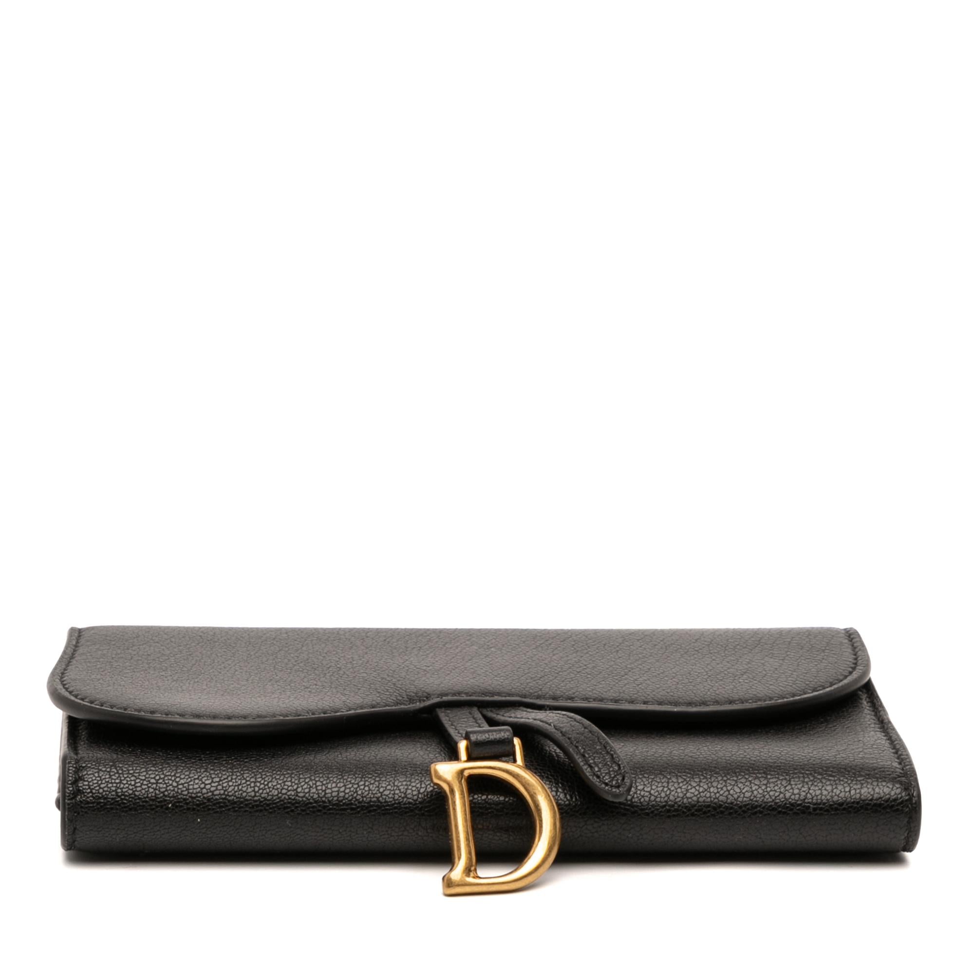 Dior Goatskin Saddle Long Wallet