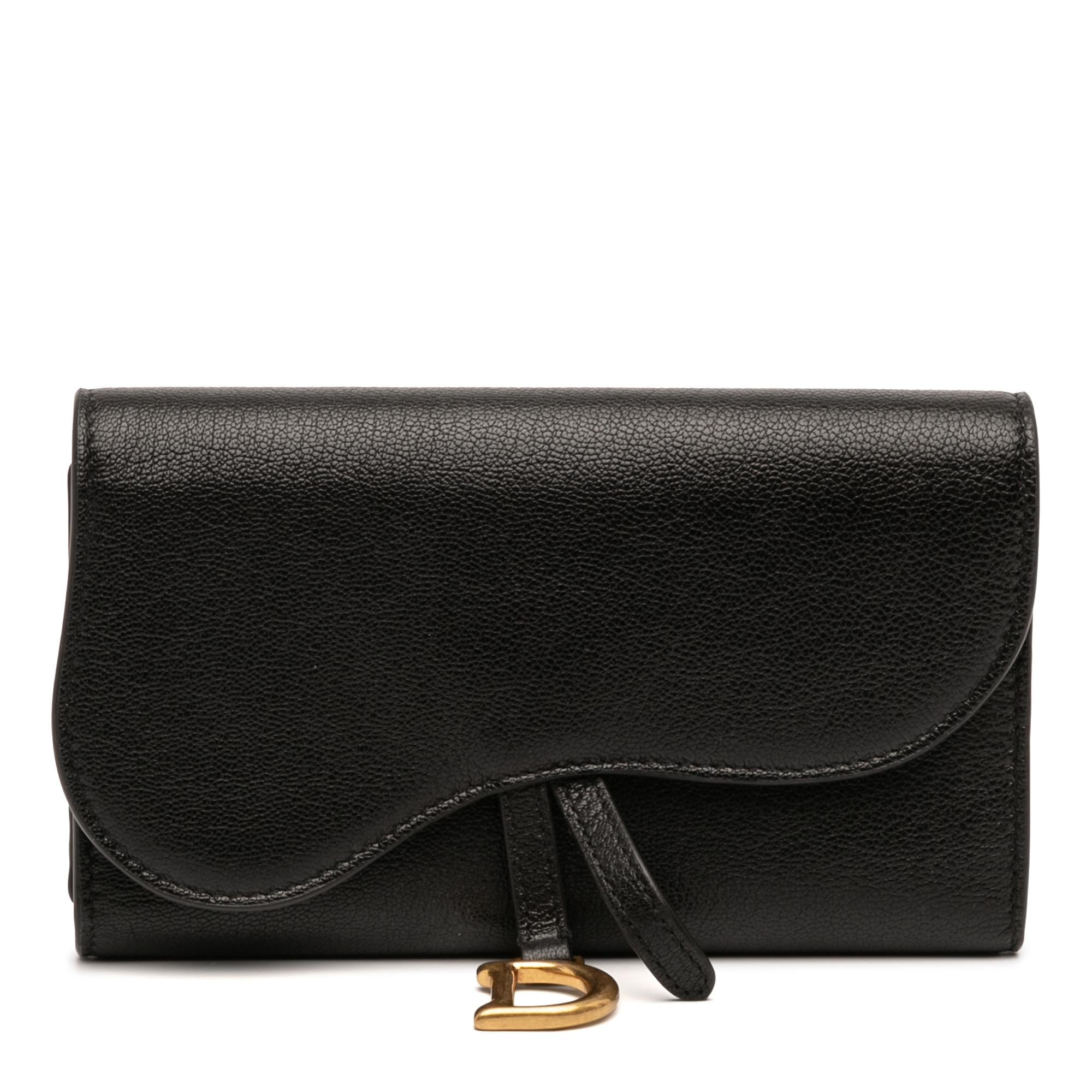 Dior Goatskin Saddle Long Wallet