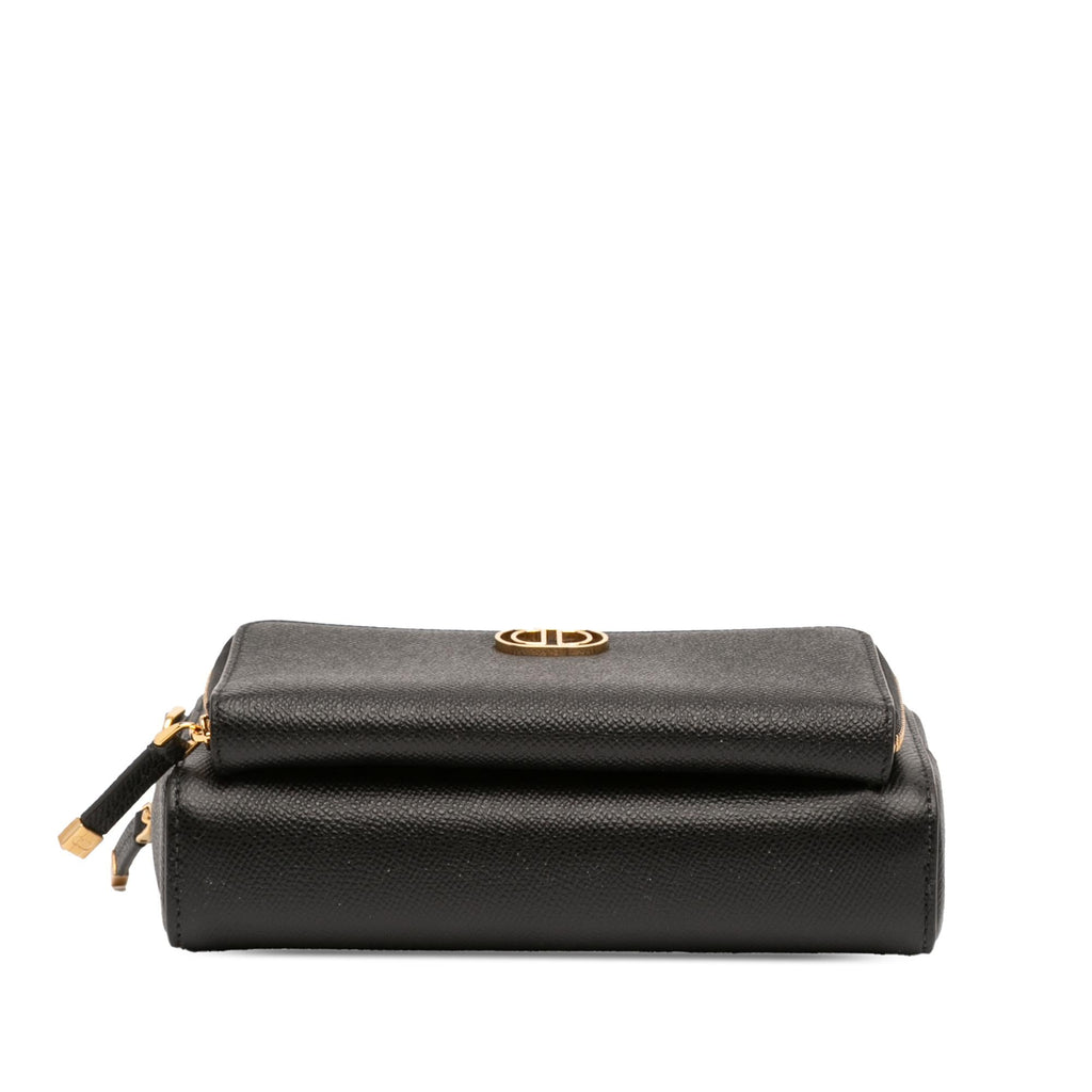 Dior Grained Calfskin Caro Double Pouch
