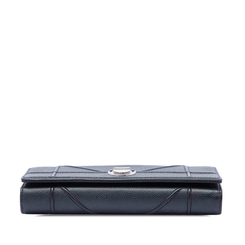 Dior Grained Calfskin Diorama Croisiere Wallet on Chain