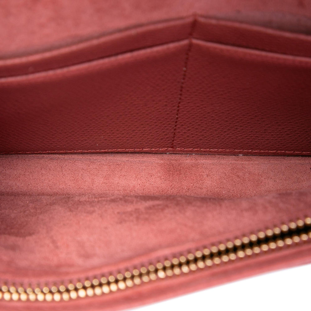 Dior Grained Calfskin Diorama Wallet on Chain