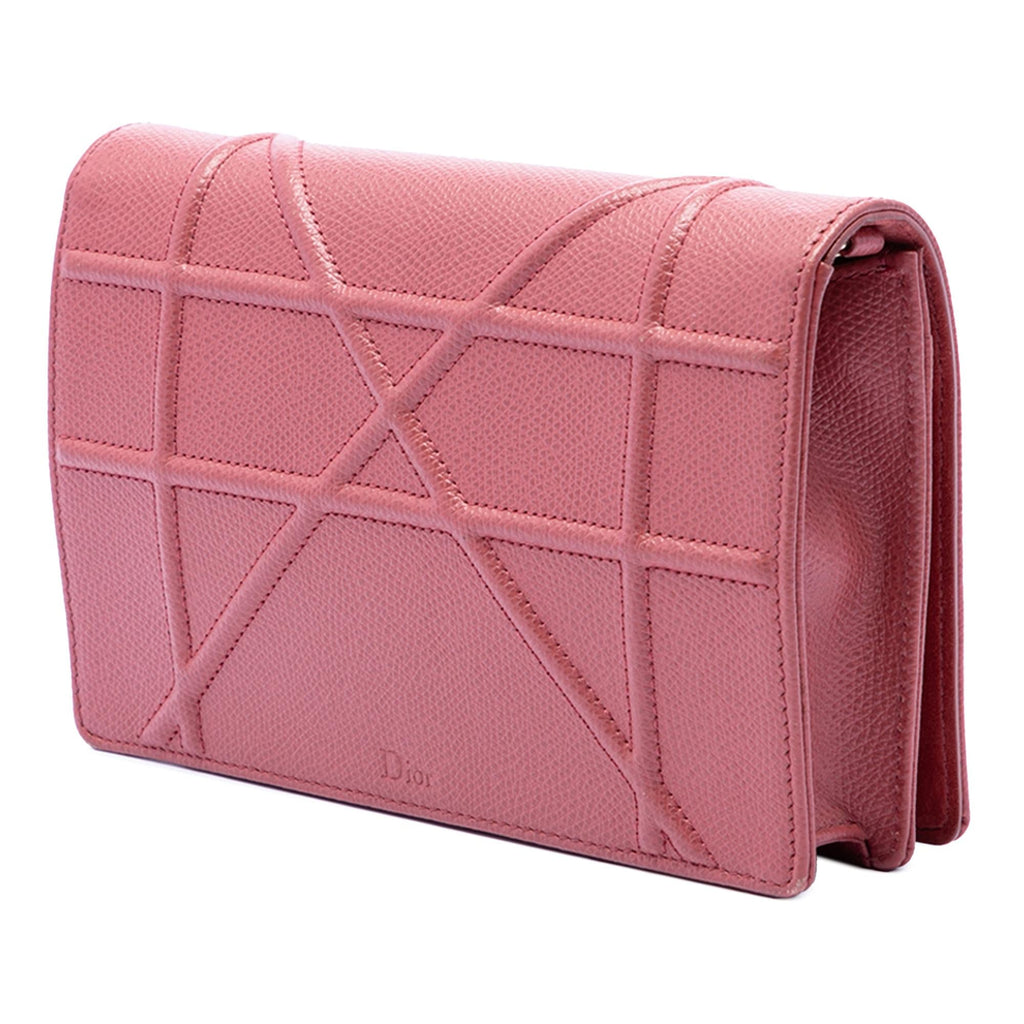 Dior Grained Calfskin Diorama Wallet on Chain