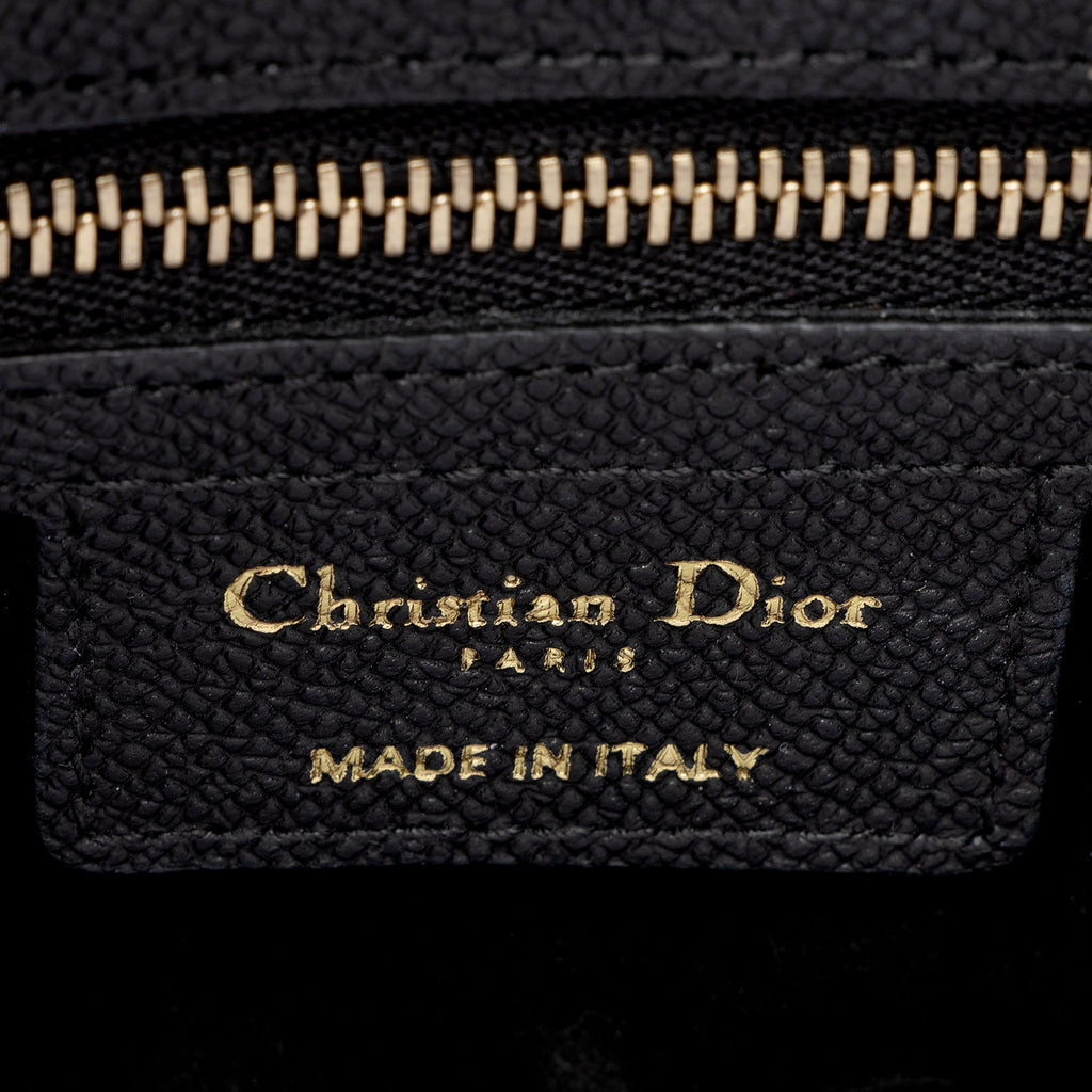 Dior Grained Calfskin Saddle Dual Strap Crossbody