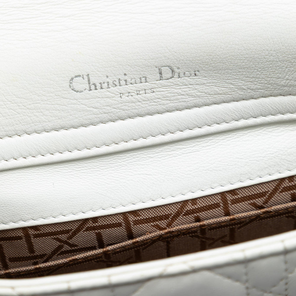 Dior Lambskin Cannage Lady Dior Double Chain Bag