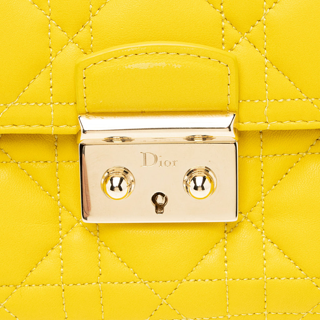 Dior Lambskin Miss Dior Promenade Chain Pouch (SHF-23362)