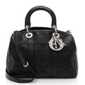 Dior Lambskin Leather Cannage Granville Polochon Satchel