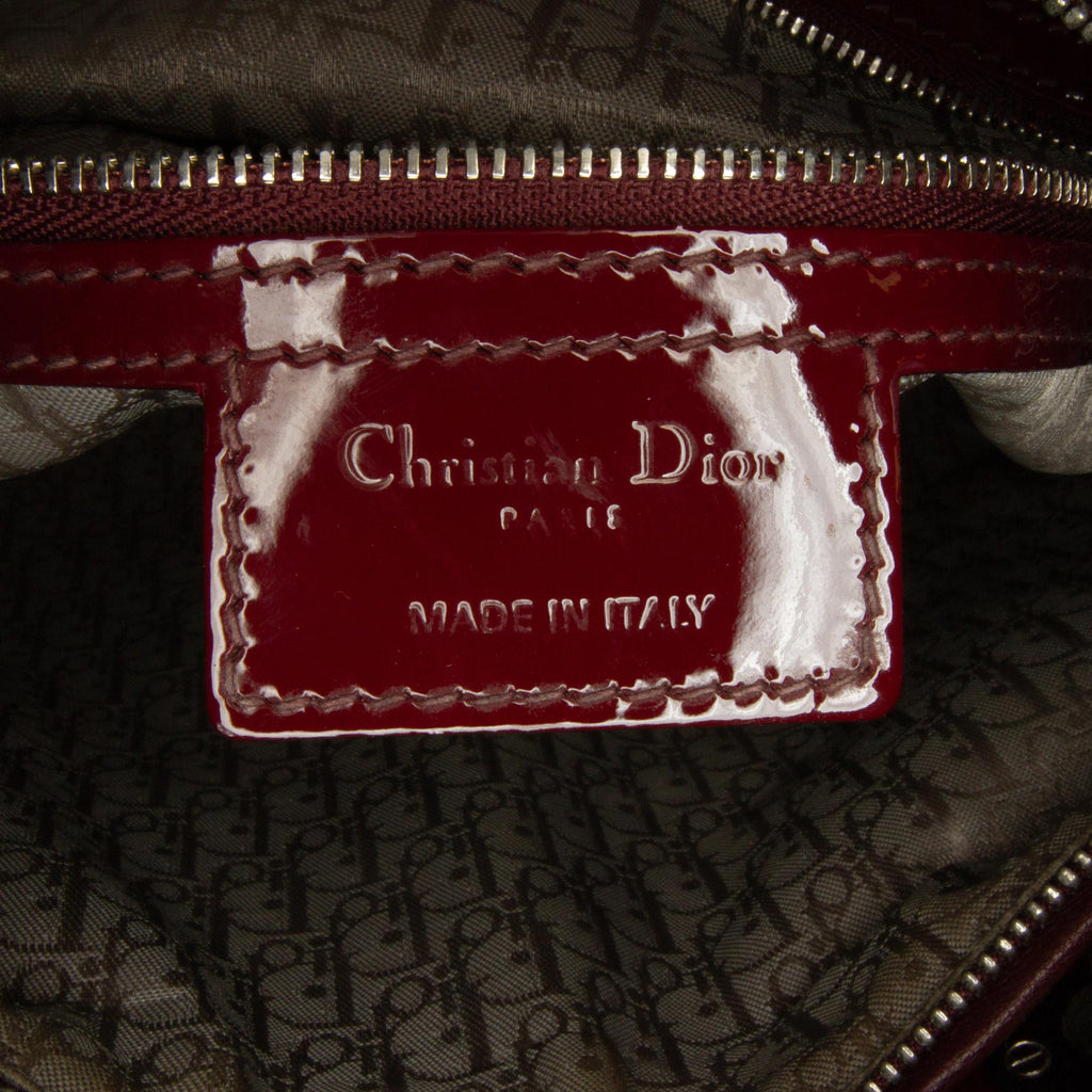 Dior Large Cannage Patent Lady Dior (SHG-P4TbsK)