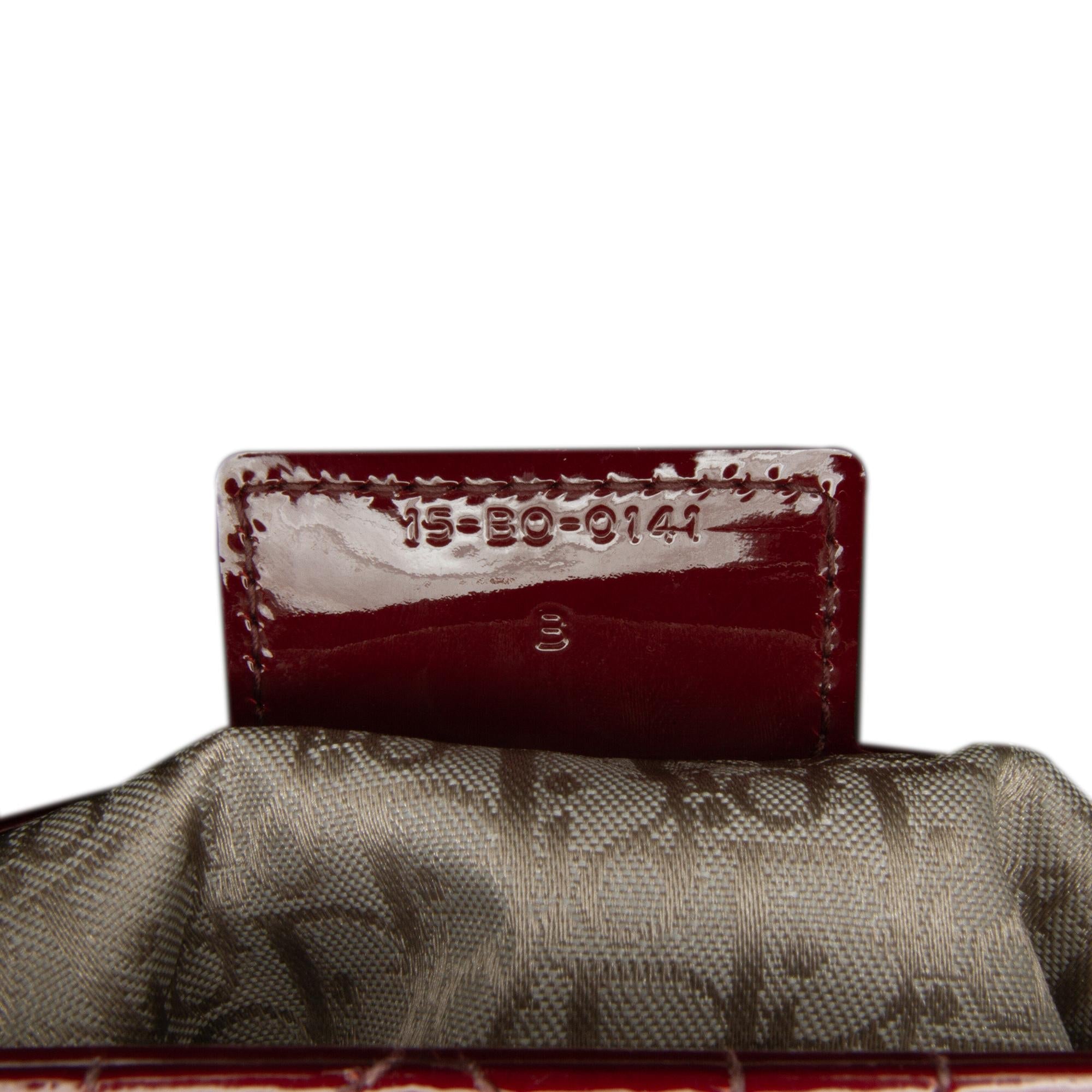 Dior Large Cannage Patent Lady Dior (SHG-P4TbsK)