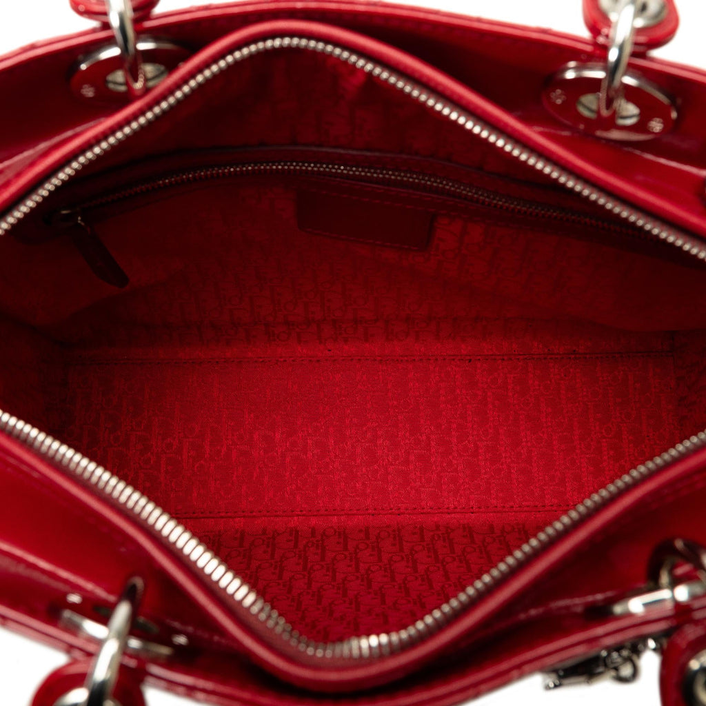 Dior Large Cannage Patent Lady Dior (SHG-ZMJz7k)