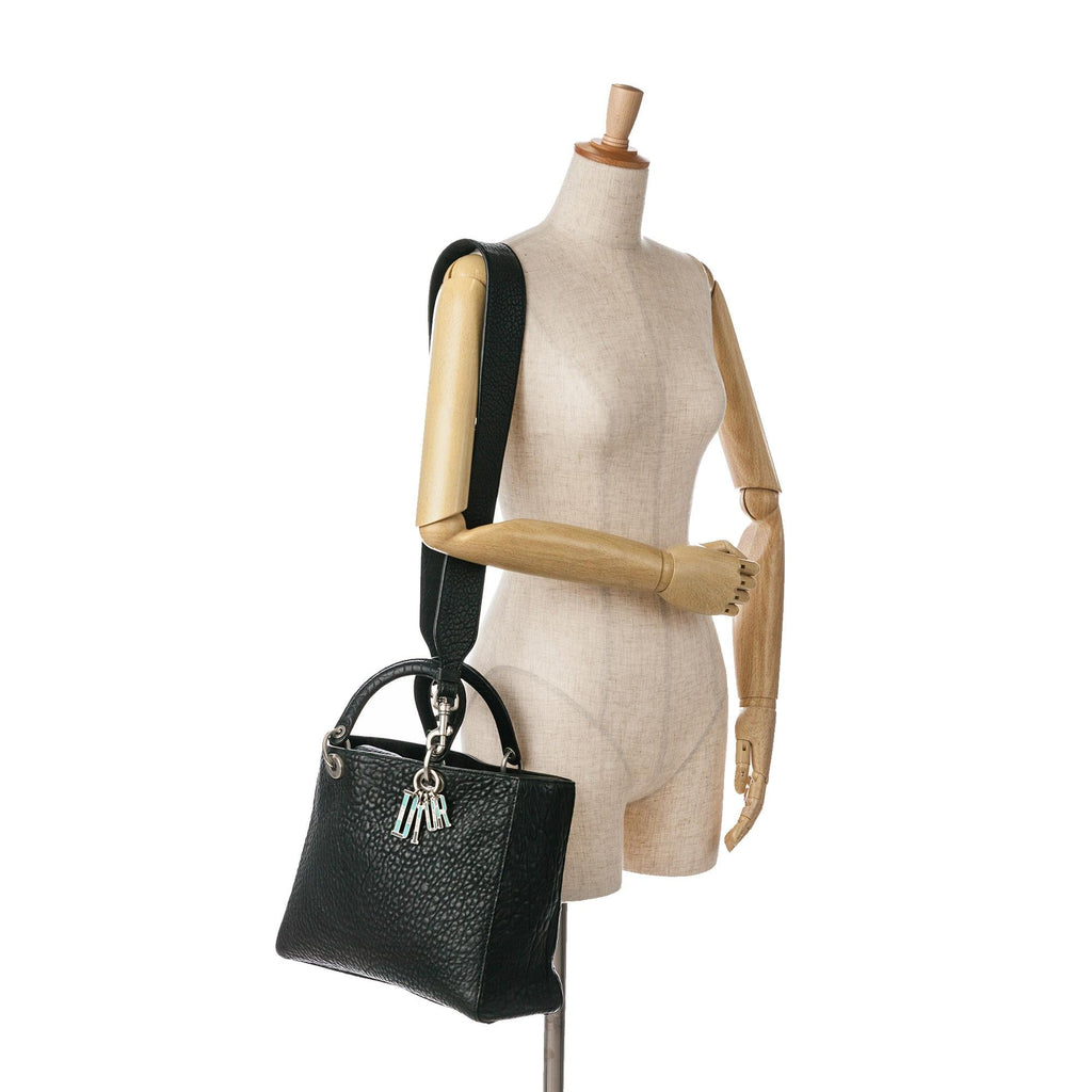 Dior Large Canyon Grained Lambskin Lady Dior (SHG-Obzds1)