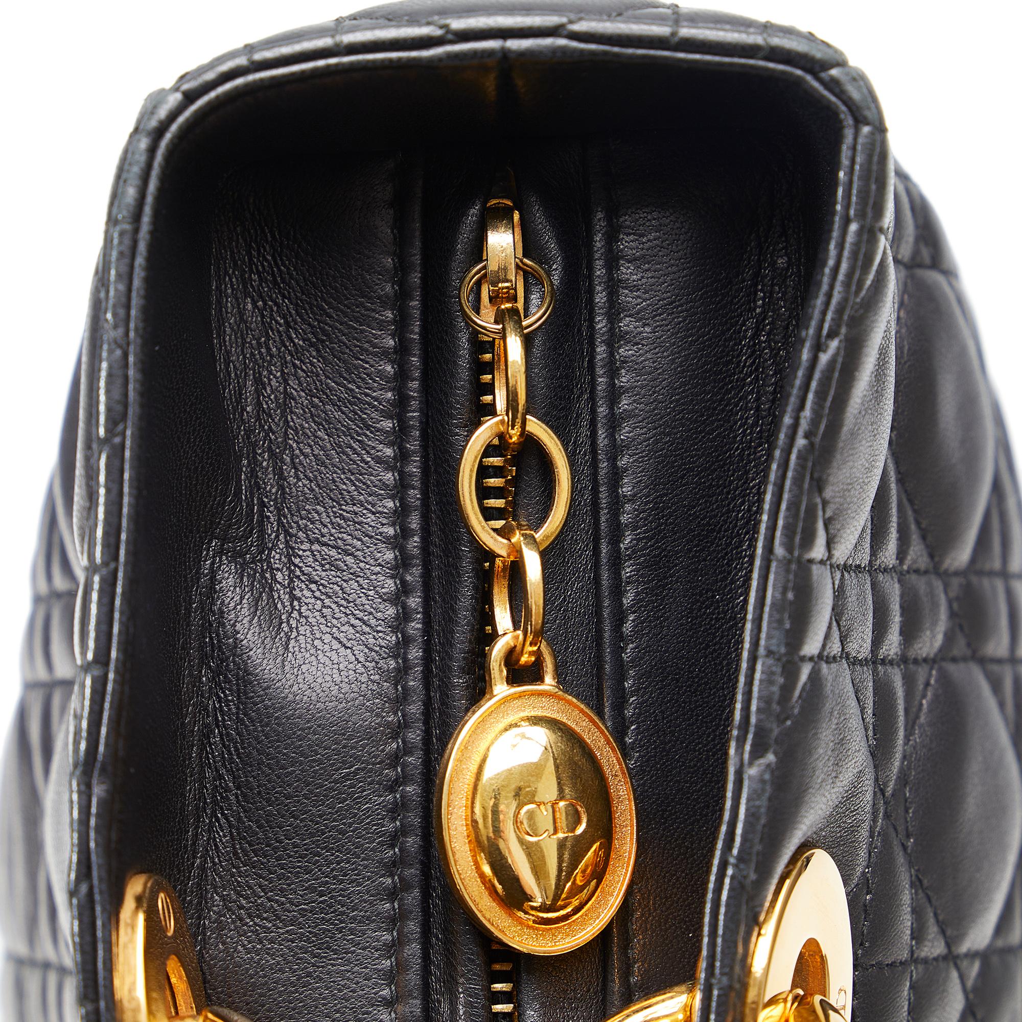 Dior Large Lambskin Cannage Lady Dior (SHG-V97ffY)