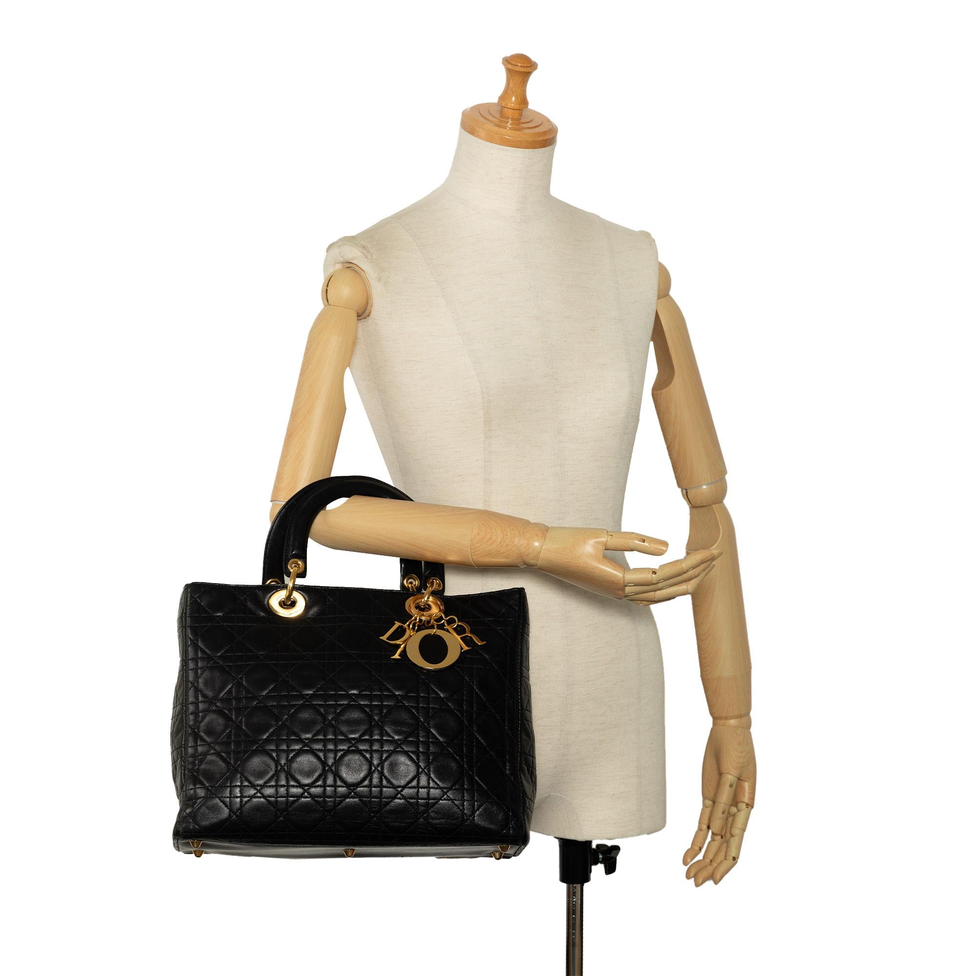 Dior Large Lambskin Cannage Lady Dior (SHG-1eYJTj)